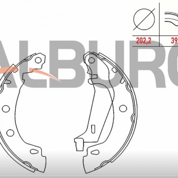 FREN BALATASI ARKA LEVYELİ (202,2X39MM) MEGAN1 96-03