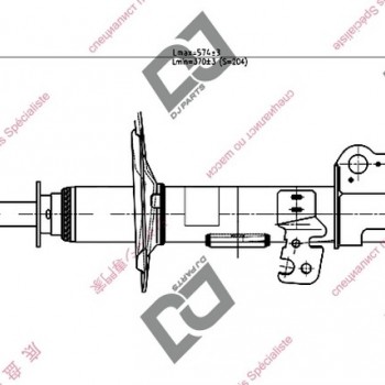 AMORTİSÖR ÖN SOL VERSO/AVENSIS D4D 01-
