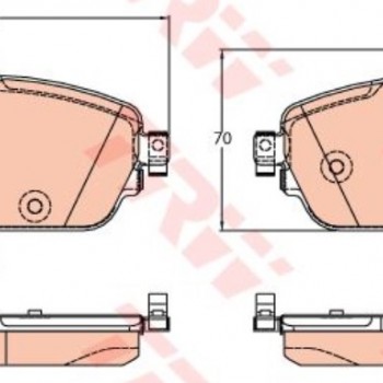 FREN BALATASI ÖN MERCEDES C SERİSİ-C180-C160-C220D (W205)(C205)(A205)