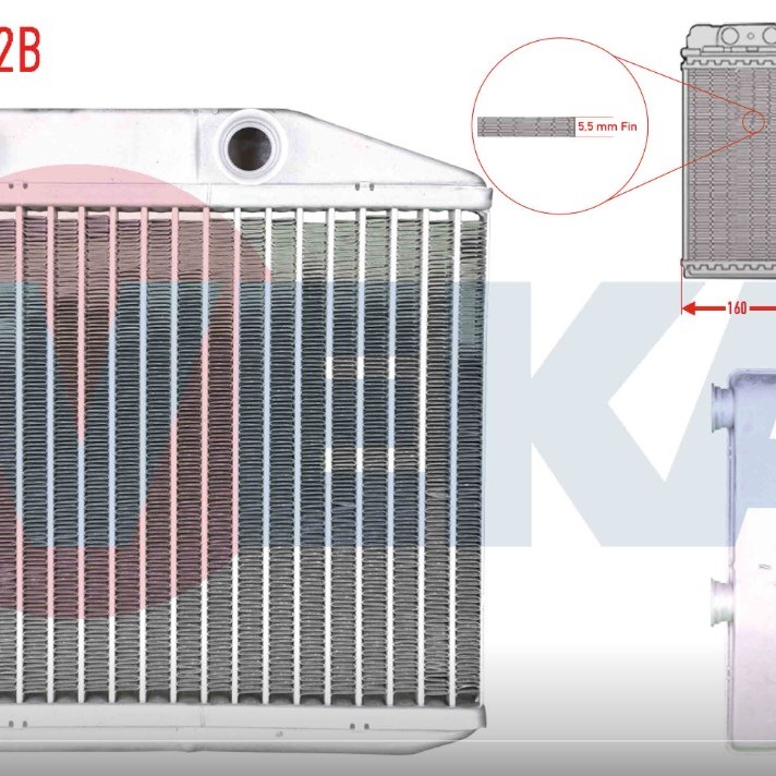 KALORİFER RADYATÖRÜ DOBLO3-LINEA-G.PUNTO-FIORINO-NEMO-BIPPER 1,3MJ