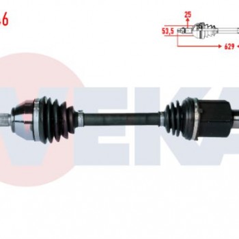 ÖN AKS SOL (KOMPLE) FORD TRANSIT CONNECT 1.8 TDCİ 75 HP UZUNLUK 628mm 2002-2013