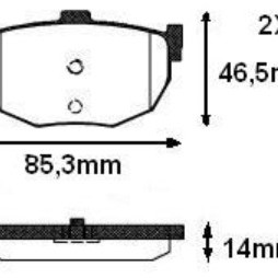 FREN BALATASI ARKA (DİSK) KIA CERATO 1,5CRDİ-1,6 CRDİ-1.6i 04-12/ELANTRA 1.8i-2,0CRDİ 01-07/NISSAN MAXIMA 3,0i V6 1988-1994