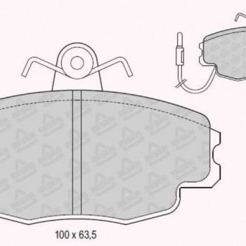 FREN BALATASI ÖN R9 EM -94/R11/MEGAN EM 1,4-1,6-2,0/CLIO EM/DACIA LOGAN 1,4 -07