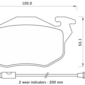 FREN BALATASI ÖN R9 BROADWAY 94-97/R19-CLIO 1,9D/EXPRES-CLIO EM -98/P106-P205-P605