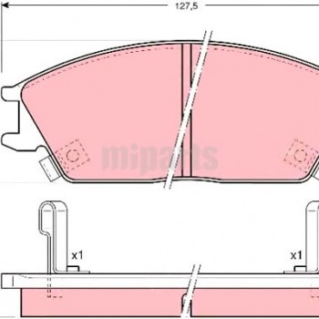 FREN BALATASI ÖN EXCEL/ACCENT 95-00/ACCENT 00-06