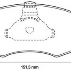 FREN BALATASI ÖN DOBLO 1,2-1,9-1,9JTD-STRADA-PALIO SW-DACIA LOGAN MCV/G.PUNTO EVO 1,6 (KABLOSUZ)