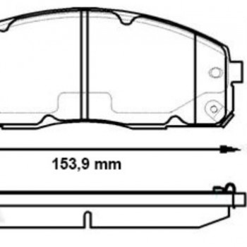 FREN BALATASI ÖN H100 KAMYONET 04-