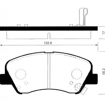 FREN BALATASI ÖN ACCENT BLUE-ELENTRA 10-/İ20 14-17/İ10 13-