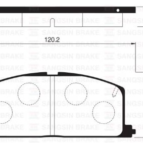 FREN BALATASI ÖN COROLLA AE92-AE101 1,3-1,6KRB/CORONA -92