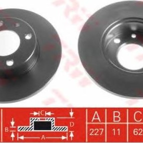FREN DİSKİ ÖN TK SERÇE-M131-DKŞ-SLX (226 MM)