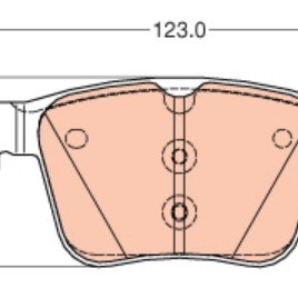 FREN BALATASI ARKA GOLF7 12-/PASSAT 14-/TIGUAN 16-/TOURAN 15-/AUDI A3 12-/SUPERB 15-/ATECA 16-/LEON 15-