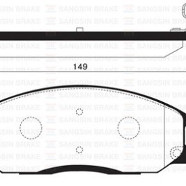 FREN BALATASI ÖN STAREX 03-08/CAPTIVA/SANTA FE/SANGYONG ACTYON PICK-UP