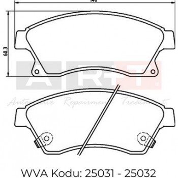 FREN BALATASI ÖN INSIGNA-ASTRA J-ZAFIRA J 17JANT
