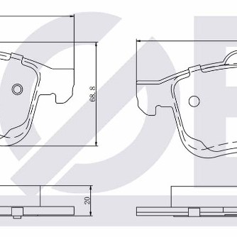 FREN BALATASI ÖN LAGUNA2 01-07/LAGUNA3 07-/LATITUDE/DOBLO3 1,6MJ