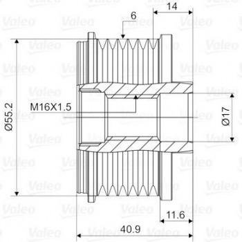 ALTERNATÖR KASNAĞI (6 KANAL) DUSTER-LOGAN-SANDERO 1,6 16V-1,6 MPİ/NOTE-CLIO2-CLIO3-LAGUNA-MEGAN2 1,5DCİ 10-