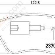 FREN BALATASI ÖN (TEK KABLOLU) ALBEA 1,3-1,4-1,6/PALIO 1,3MJ-1,4/DOBLO 1,3MJ-1,4-1,9MJ/PALIO-ALBEA 1,2 16V/G.PUNTO-LINEA-FIORINO 1,4/STILO-BIPPER-NEMO-G.PUNTO-LINEA-FIORINO 1,3MJ 75BEY-LINEA 1,3MJ EURO5