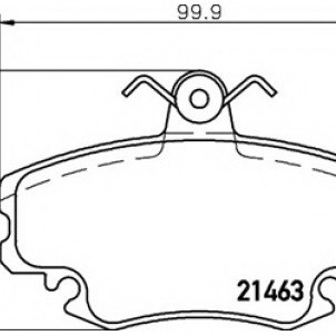 FREN BALATASI ÖN CLIO 02-11/MANAGER-R9-R19-R21-LOGAN 1,4-1,5DCİ/LOGAN MCV 1,4/MEGAN1 1,4 16V/MEGAN1 1,6 8V/SANDERO 1,4-1,5DCİ