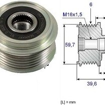 ALTERNATÖR KASNAĞI 6 KANAL (OTOMATİK) ASTRA G-H/CORSA C-D/MERIVA-ZAFIRA-COMBO 1,7CDTİ