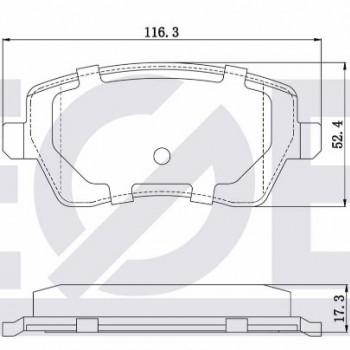 FREN BALATASI ÖN CLIO3 HB-MODUS-LOGAN MCV 1,5DCİ-DACIA DUSTER 1,6/NISSAN MICRA-NOT/CLIO5 1,5DCİ 17-/MEGAN4 1,6 16V