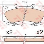 FREN BALATASI ÖN HILUX VIGO YM 08- 4X4