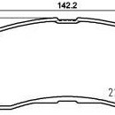 FREN BALATASI ÖN (142,2X58,6) QASHQAI 1,5-1,6DCİ 13-/KADJAR 1,6DCİ/MEGAN4 15-/TALISMAN