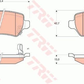 FREN BALATASI ARKA ASTRA H-COMBOC-CORSA C 1,3CDTİ/MERIVA A-B/ZAFIRA B/CORSA C 1,3CDTİ (Y17DT-Z17DTH)