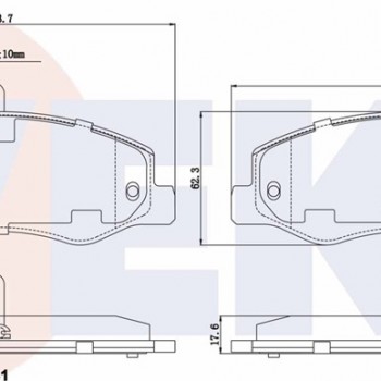 FREN BALATASI ARKA MASTER3-MASTER4 10- (ARKA ÇİFT TEKER)