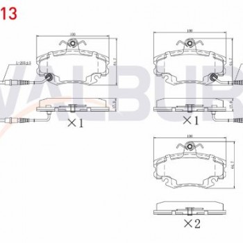 FREN BALATASI ÖN CLIO 02-11/MANAGER-R9-R19-R21-LOGAN 1,4-1,5DCİ/LOGAN MCV 1,4/MEGAN1 1,4 16V/MEGAN1 1,6 8V/SANDERO 1,4-1,5DCİ