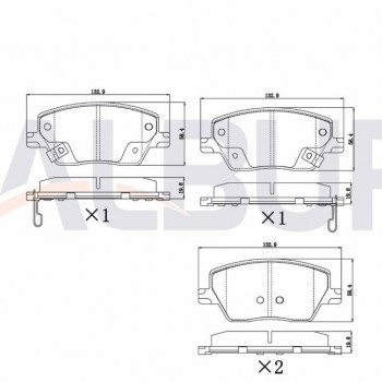 FREN BALATASI ÖN IKAZLI EGEA 1.3 MJ - 1.6 MJ - 1.4 16v - 1.6 16v 2015- / 1.6 2020-