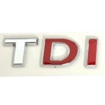 TDİ YAZISI ARKA BAGAJ VW (DİK YAZI) *KIRMIZI*