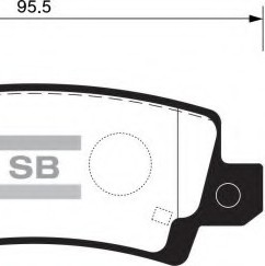 FREN BALATASI ARKA TOYOTA COROLLA (E15_) 1.6 VVT-I 2007-2012 / AURIS (ZRE15) 1.6 VVT-I 2007-2012 / YARIS (P9) 1.0 VVT-I 2006-2010
