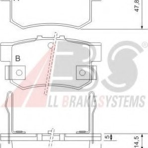FREN BALATASI ARKA IKAZLI CIVIC VII 1.4i 2000-2006/CIVIC VIII 1.6 2005-2012/ CIVIC VI 1.6i 1995-2001 / CIVIC VI 2.0i 1995-2001/ CIVIC VII 1.4i 2000-2006/ CIVIC TYPE-R 2.0 2001-2005/S2000 2.0 V-TEC 1999-