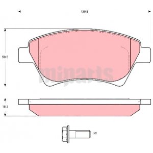 FREN BALATASI ÖN MEGAN2 EM -06 1,5-1,6-2,0/SCENIC 03-/KANGO 01-