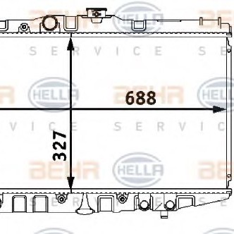 SU RADYATORU BRAZING TOYOTA COROLLA (_E9_) 1.3i AE92 M-T 1987-1993
