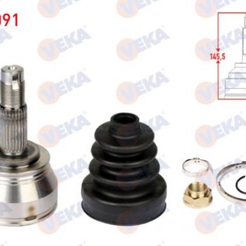 AKS KAFASI SOL-SAG ON DIS FIAT LINEA (323) 1.3 MJT 90 HP 25X25X51.1 UZUNLUK 145.5mm 2007-