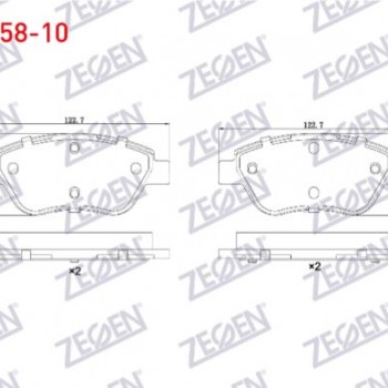 FREN BALATA ON FIAT DOBLO 1.3 MJT 2001-2010/LINEA 1.3 MJT 2007-/ALBEA 1.3 MJT 2007-/ALBEA 1.2i 2003-2007(KABLOSUZ)(*KÜÇÜK TİP*)