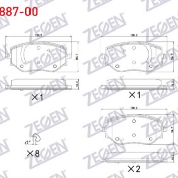 FREN BALATASI ÖN RENAULT CLIO V 1.0 Sce - 1.0 Tce - 1.5 BLUE DCI 2020- / NISSAN MICRA IV (K14) 1.0 IG-T 2018-