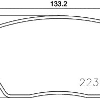 FREN BALATASI ARKA EGEA 1,3MJ-1,4-1,6MJ