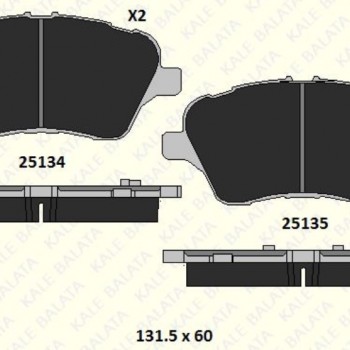 ÖN FREN BALATASI FIESTA VI 1,0-1,5 TDCİ-1,6 12-/BMAX-COURIER 1,0-1,4-1,5 TDCİ 1,6-1,6 TDCİ 12-
