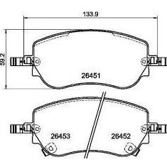 FREN BALATASI ÖN IKAZLI EGEA 2020- / EGEA CROSS 2021-