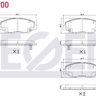 FREN BALATASI ÖN HONDA CIVIC 16-/CRV 02-06