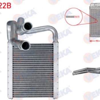 KALORIFER RADYATORU BRAZING (5.5mm fin)HYUNDAI İ20 1.4 CRDI 2008-2015
