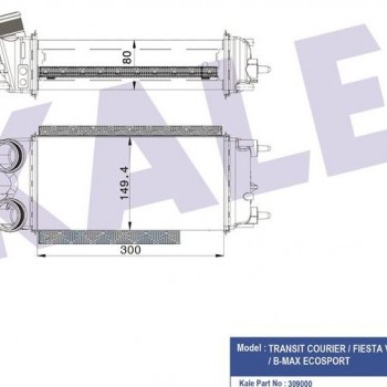 TURBO INTERCOOL RADYATÖRÜ TRANSIT COURIER 1.5 TDCI 2014-
