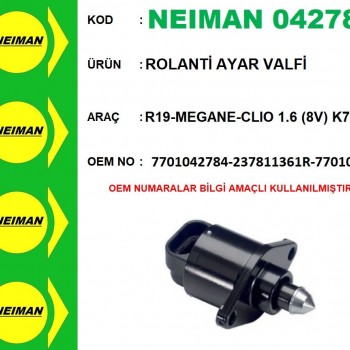 ROLANTİ SENSÖRÜ (İNCE UÇLU) R19-CLIO-MEGAN 1,4-1,6 8V-16V (K4M-K7M)/LAGUNA 1,8-2,0