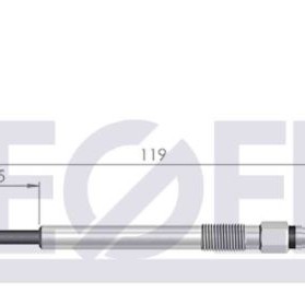 ISITMA BUJİSİ 11V (EURO 4) FIAT LINEA 1.3MJT 2007- / ALBEA 1.3MJT 2007- / DOBLO 1.3MJT 2005- / OPEL CORSA D 1.3CDTI 2006-2014 / ASTRA H 1.3CDTI 2004-2010