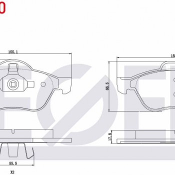 FREN BALATASI ÖN MEGAN2 06-/LAGUNA2 08-/CLIO3 2,0 16V/ASTRA-H (SACLI)