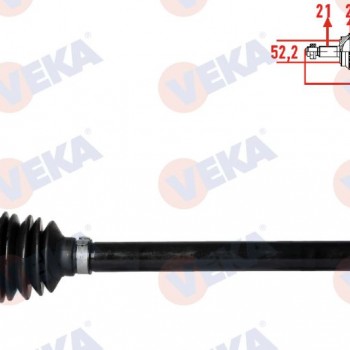 KOMPLE AKS SOL ON RENAULT CLIO II (BB0/1/2,CB0/1/2) 1.5 DCI ABSLI 26 DIS UZUNLUK (630 mm) 1998-2005