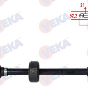 KOMPLE AKS SAG ON ABSLI 26 DIS UZUNLUK 723,5mm RENAULT CLIO II (BB0/1/2,CB0/1/2) 1.2 16v, 1.5 DCI YAYLI TIP 1998-2005