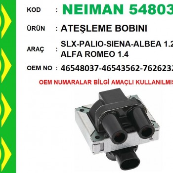 BOBİN SLX ENJ. 97-/PALIO-SIENA-DOBLO-PD 1,2-1,4 8V/TİPO/TEMPRA ENJ