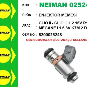 ENJEKTÖR (2 DELİK) CLIO2-CLIO3 1,2 16V/R19-MEGAN 1,6 8V